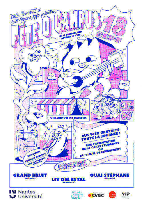 Affiche Fête O Campus 2025