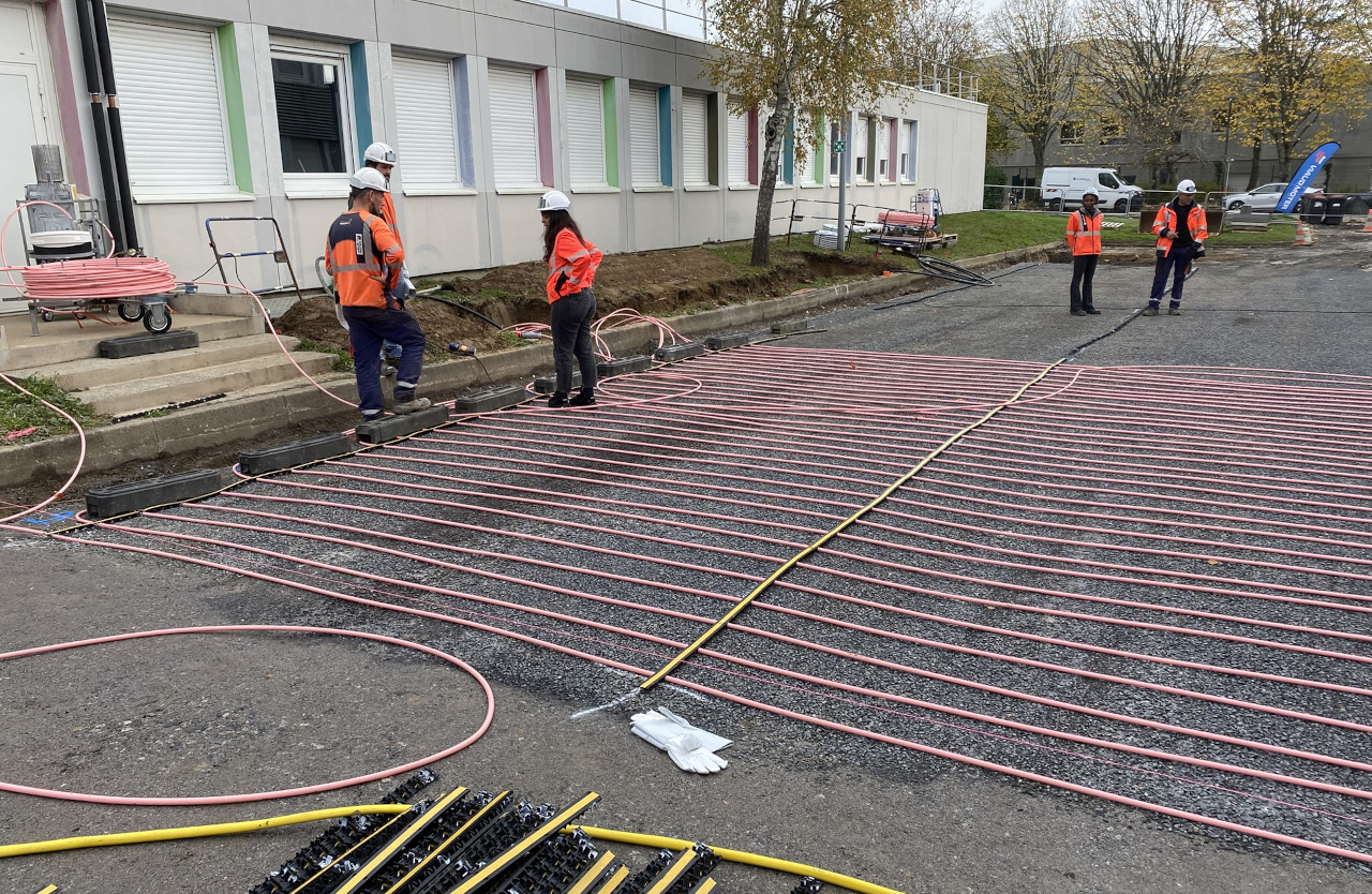 Énergie décarbonée : le campus Heinlex s'équipe de la technologie Power Road® d'Eurovia et la transforme en terrain d'étude pour tous les étudiants de  la filière Génie Civil